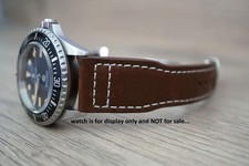 Cinturino orologio Aviator 22 mm pelle marrone fatto a mano per Steinhart Ocean One