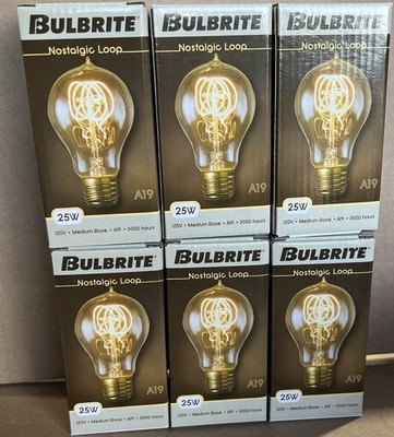Bulbrite 132520 25W Nostalgic A19 Edison Quad Loop-style Bulb ( Case of 6 )