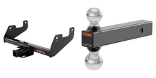 CURT Trailer Hitch Tow Cargo Kit 2in Receiver Class 4 & Ball Mount - 14017 45002