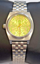 Nixon Minimized Time Teller Watch Green Dial 10ATM Stainless Steel