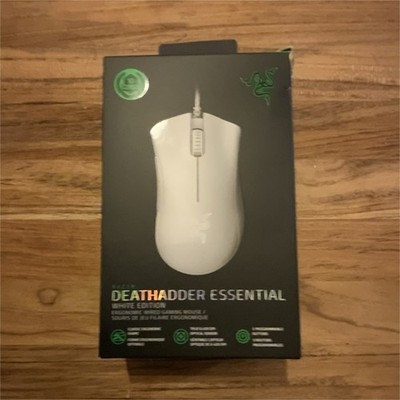 Razer DeathAdder Essential White Wired Optical Ergonomic Gaming Mouse 6400 DPI