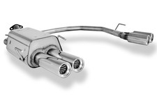 FOX Sportauspuffanlage ab Kat je 2x80mm gerollt gerade für Opel Zafira F75 99-04