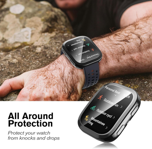 3 Packs Screen Protector Case Compatible with Amazfit Bip 6, Soft TPU Plated Bum - Picture 5 of 8