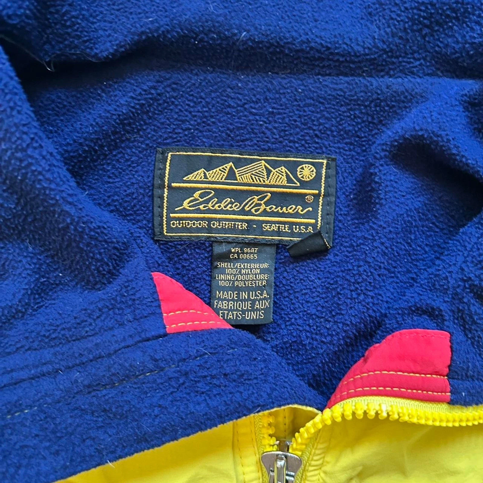 1980's Eddie Bauer Windbreaker Jacket! - product detail image 2