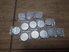 13X Unc 2018  A-Z ALPHABET 10p COINS. LETTERS. 1X of S,T,H,P,U,O,E 2X of M,R,I