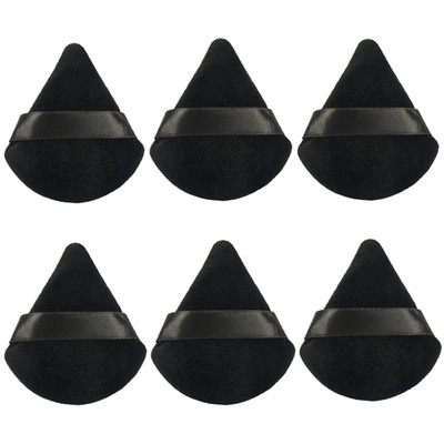 6Pcs Triangle Powder Puff for Face Flawless Foundation & Low Absorption, Wet/Dry