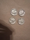 Silver Washington Quarter Lot of 4 Coin 1$ FV 90% Junk Constitutional
