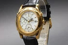 Vintage 1997 *N MINT* SEIKO Chronograph SQ50 7T32-7E00 Gold Quartz Watch JAPAN