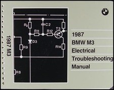 1987 BMW M3 Electrical Troubleshooting Manual Wiring Diagram Schematics
