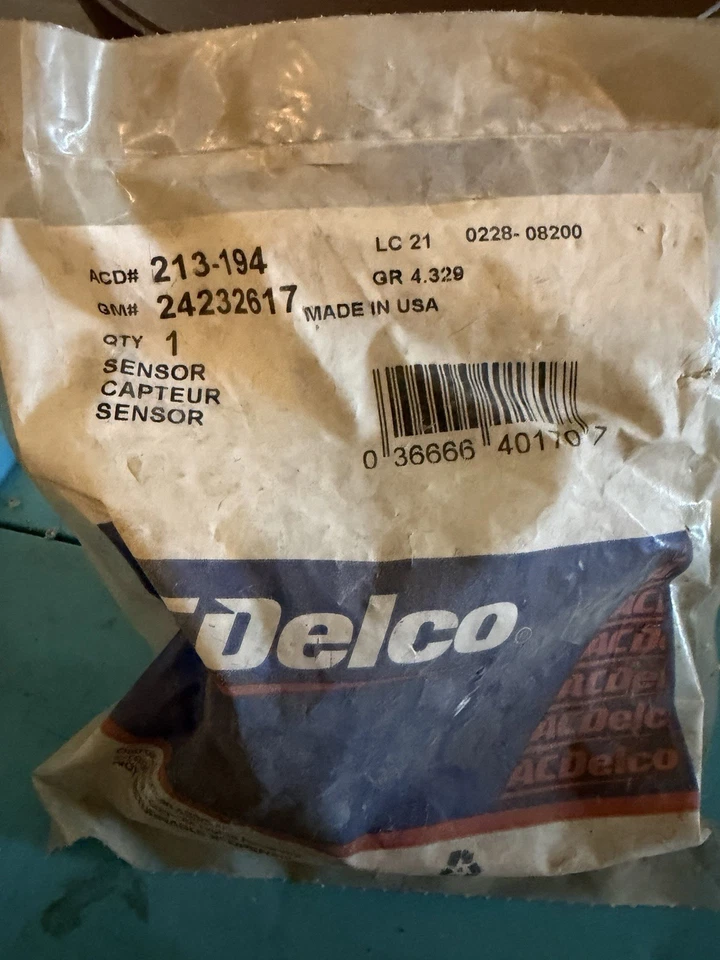 NUEVO Interruptor de ciclo de embrague de aire acondicionado Acdelco 15-5615 OEM para GM 1996-2005 4,3 L V6 Foto 2 de 2