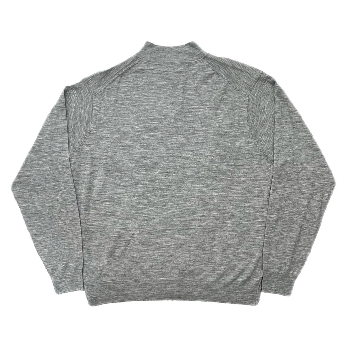 $370 Peter Millar Suéter XXL Excursionist Flex Gale Gris Cremallera Completa Cárdigan