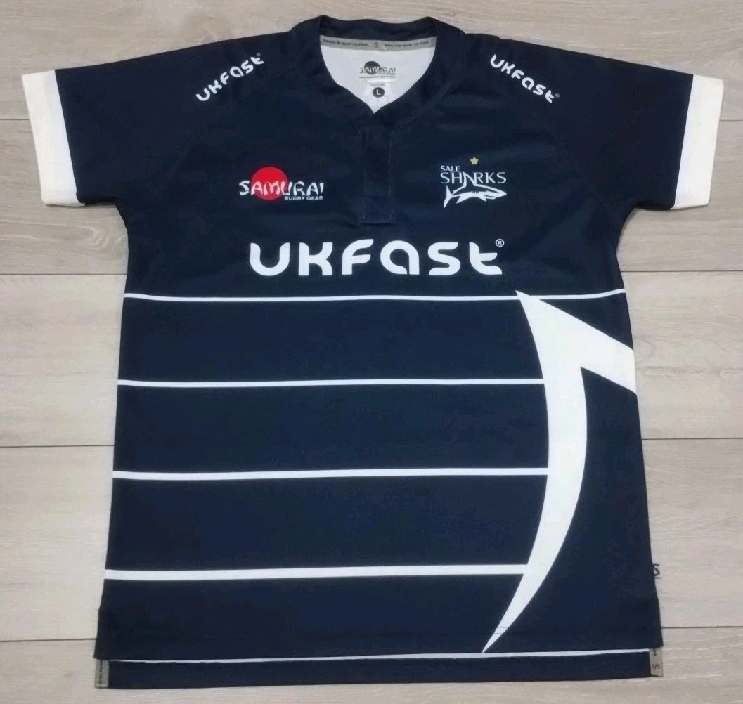Short De Rugby Match Sale Sharks Saison 2013/2014 – Taille XL – Blanc – Samourai