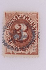 NY Pearl Circle SC J3 3c Postage Due Precancel fancy cancel