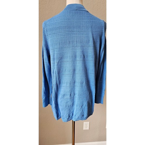 Talbots Long Sleeve Open Front Textured Knit Cardigan Sweater Women Sz X Petite - 第 2/6 張圖片