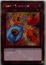 Token Stampede (Platinum Secret Rare) Platinum Secret Rare Quarter Century Stamp