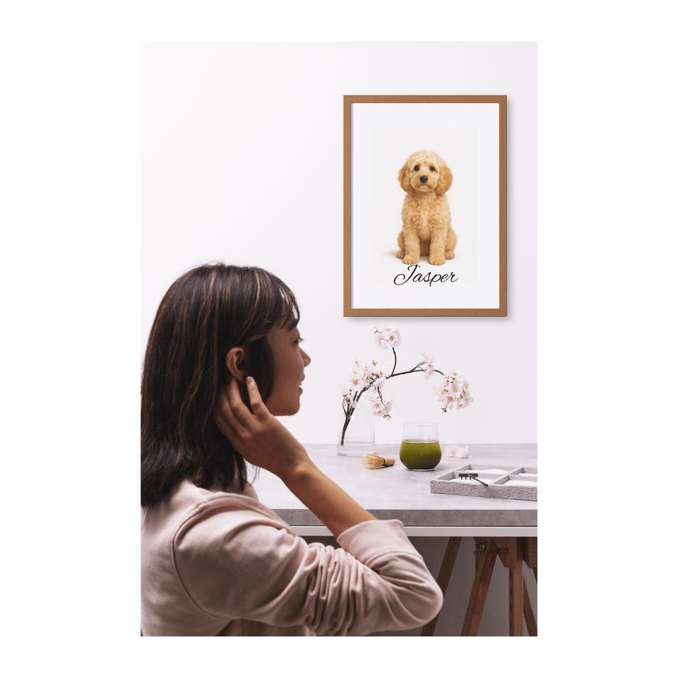 Personalised Cockapoo Dog Print • Custom Name • Christmas Dog Gift • A4 ...