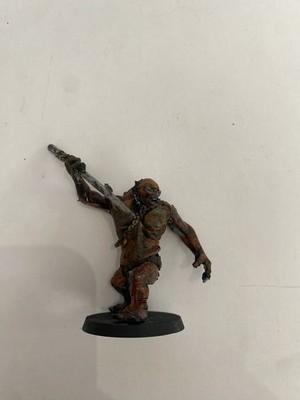 Lord of the Rings Metal Moria Cave Troll with Spear Pike   1999   OOP   GW LOTR