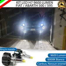 KIT FULL LED H7 6000K CANBUS LED PER LENTICOLARI FIAT 500 RESTYLING NO ERROR