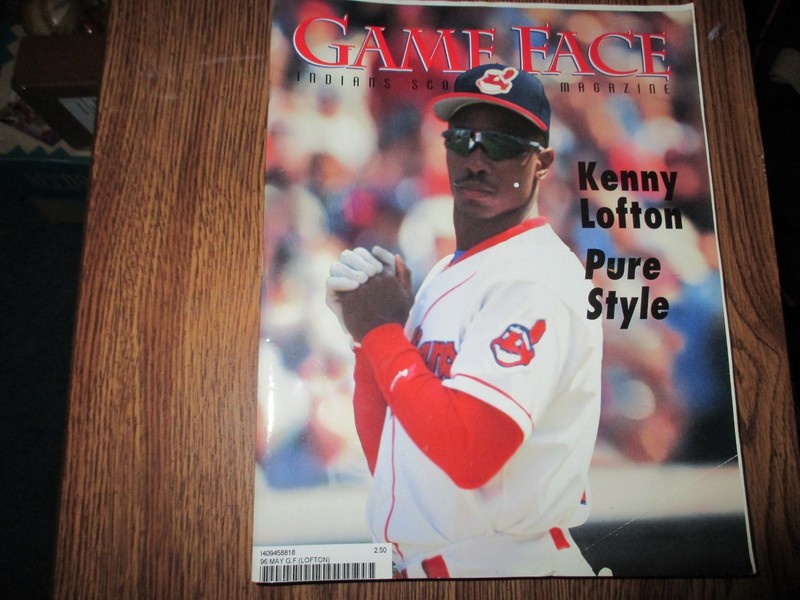 Game Face Cleveland Indians, May 1996 Kenny Lofton cover Milwaukee Brewers