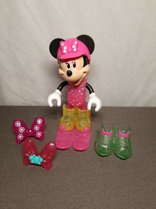 minnie mouse plastic dress up doll