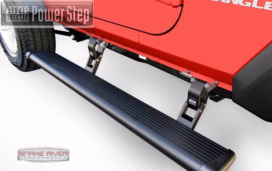 PRANCHAS DE CORRIDA AMP RESEARCH POWERSTEP 07-18 JEEP WRANGLER JK 4 PORTAS 75122-01A - Imagem 4 de 4