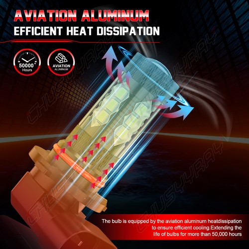 9006 Fog Light For Lexus GS300 1998-2006 LED 8000K Blue HB4 Foglight Bulbs Kit - Picture 11 of 12
