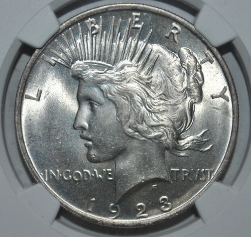 1923  Peace Dollar MS 64 NGC