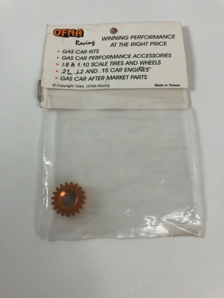 DE COLECCIÓN OFNA 38462 ALUMINIO CNC ENGRANAJE 19T NARANJA 1ER RARO Foto 4 de 4