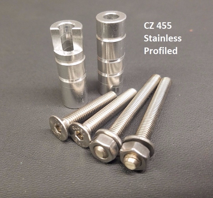 CZ 457 Profiled Pillar Kit DIY Stock Bedding with STAINLESS STEEL