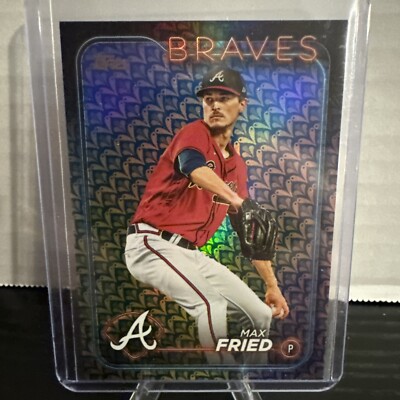 Max Fried 2024 Topps Series 1 One Easter Holiday Foil Parallel #146 Braves
