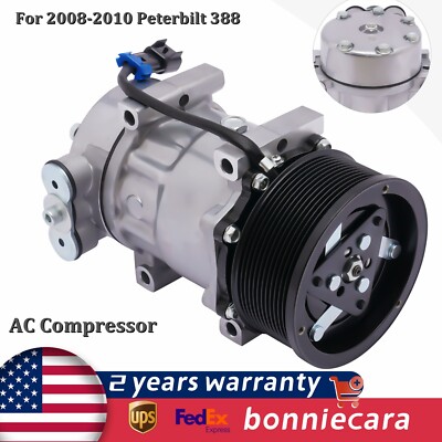 F69-6003-151 Fits For 2008 2009 2010 Peterbilt 388 AC Compressor F696003151