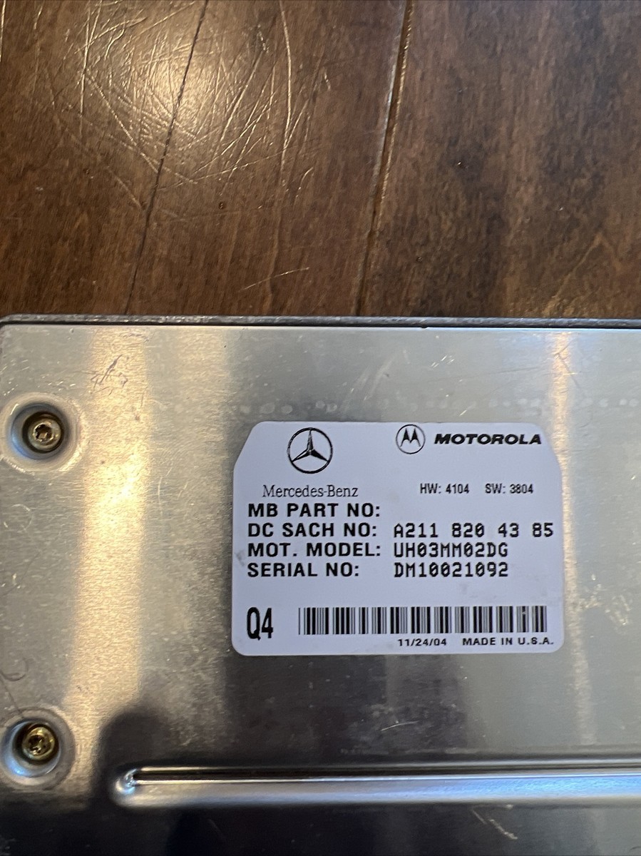 2003-2011 Mercedes CLS500 Motorola Bluetooth Communication Module