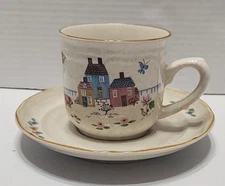 International Tableworks Heartland Stoneware Cup and Saucer Set