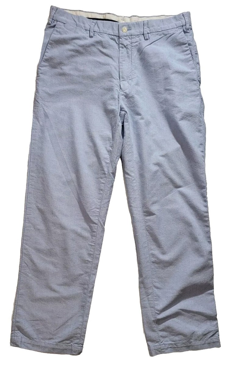 POLO By RALPH LAUREN Preston Fit Pants Mens Blue Flat Front