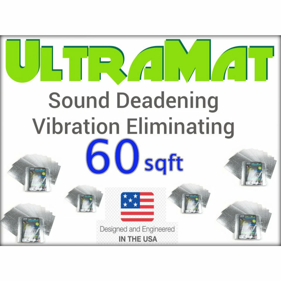 丰田 4-runner 60 平方英尺 UltraMat 热和隔音屏障 60 12 x 12 瓷砖 XL — 第 2/4 张图片