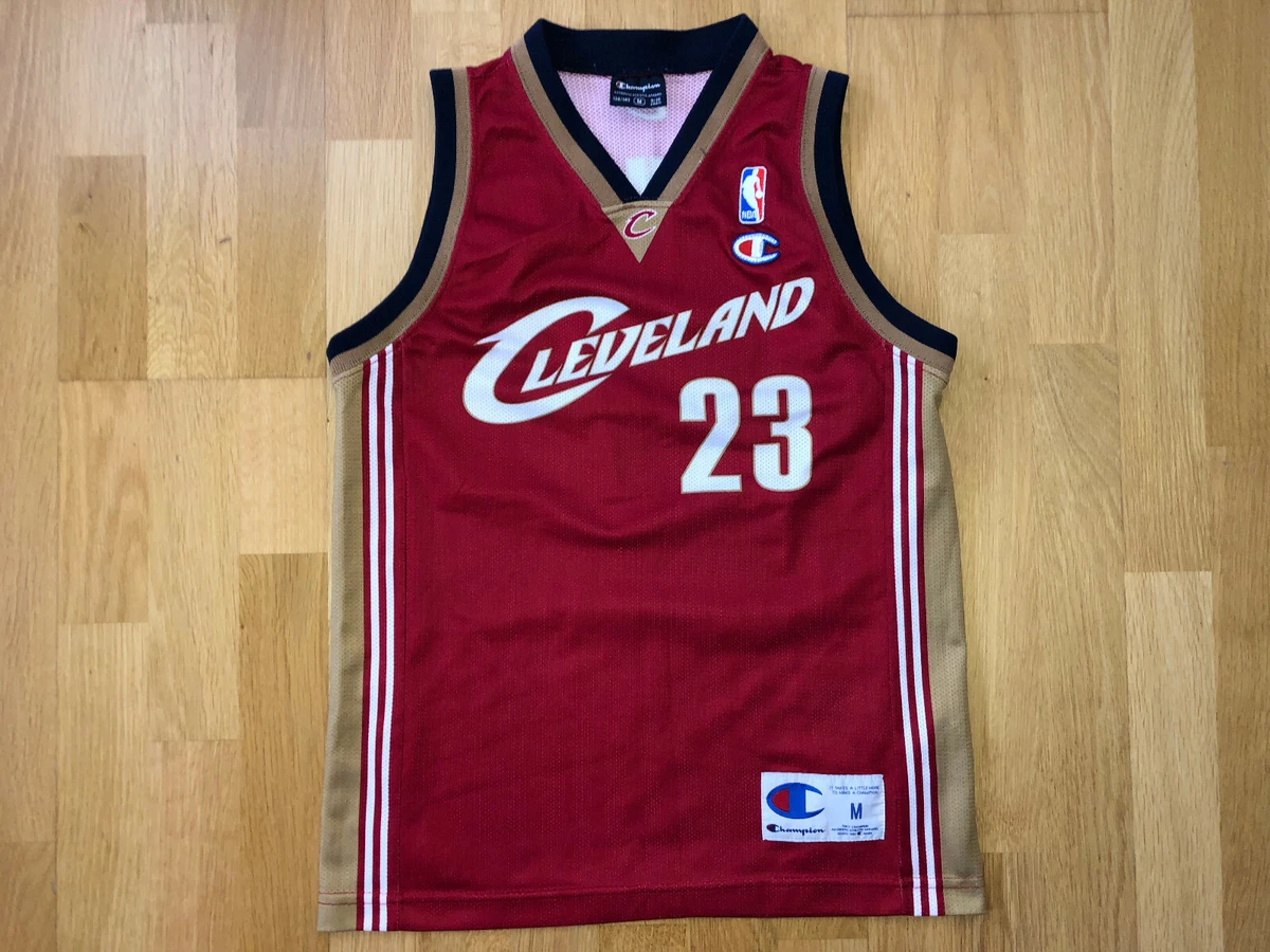 Lebron James Cleveland Cavaliers MEDIUM Youth Champion NBA Jersey Trikot  B209