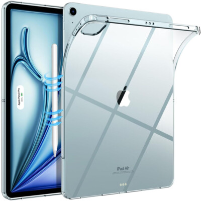 TPU Cover Case Für iPad Air 11'' 13''/Pro 11'' 13'' 2024 Silikon Schutzhülle Tasche