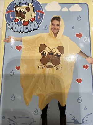 Spinning Hat Pug Poncho 