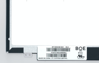 BOE NT140WHM-N41 V8.2 Matte HD 1366x768 Matte LCD Screen LED Display 14'' 30pins