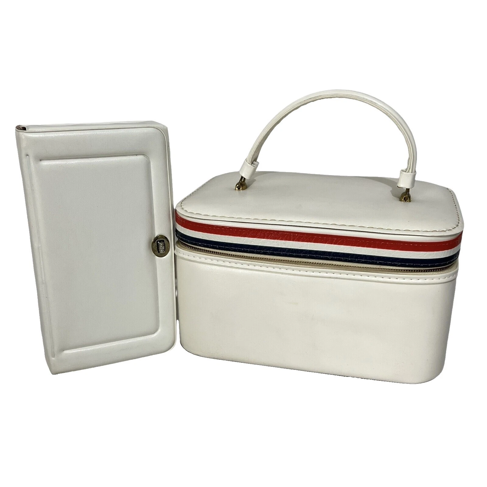 Vinyl White Vintage Luggage & Vintage Travel Accessories