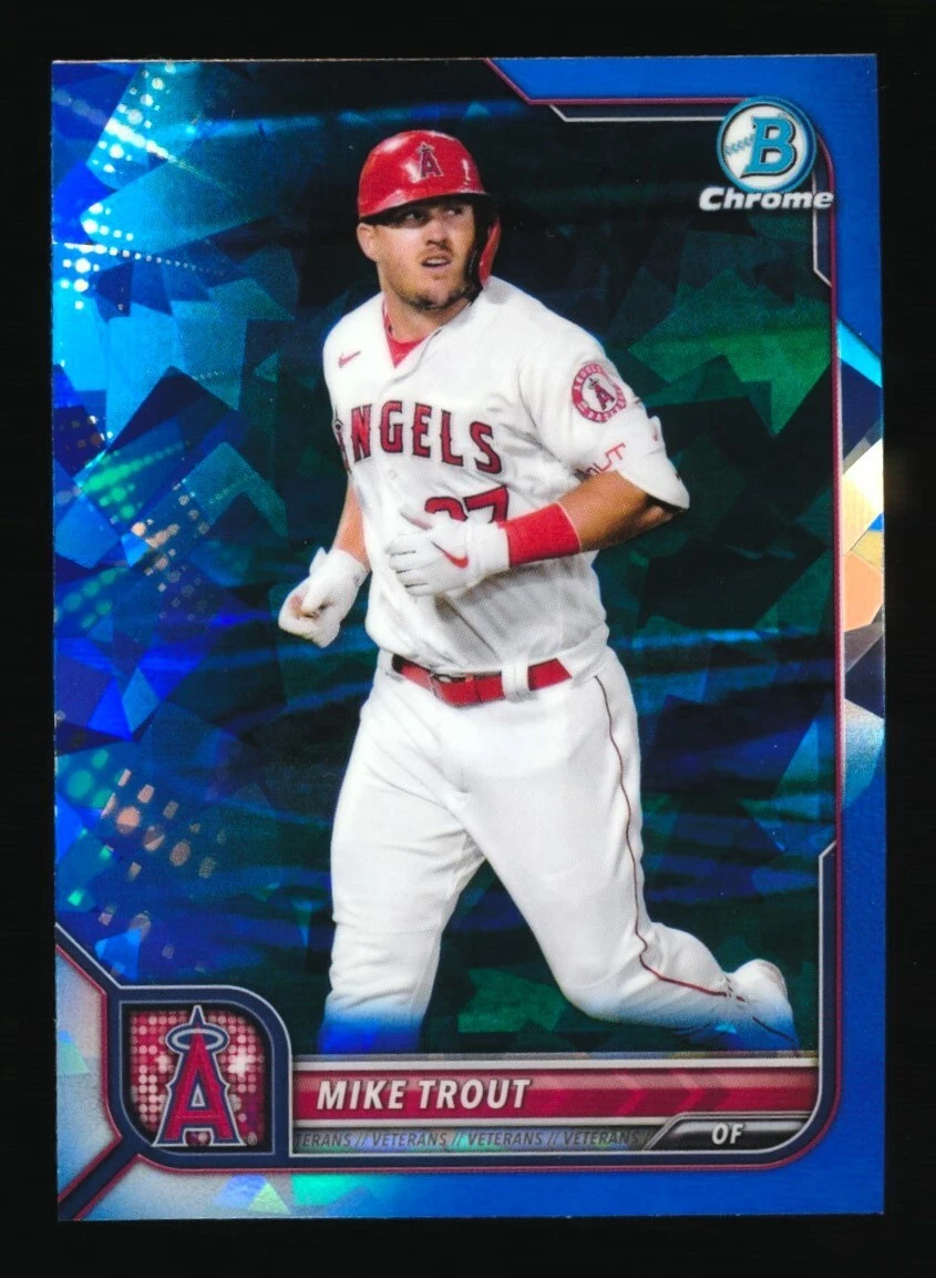 2022 BOWMAN CHROME SAPPHIRE EDITION MIKE TROUT #13 LOS ANGELES ANGELS