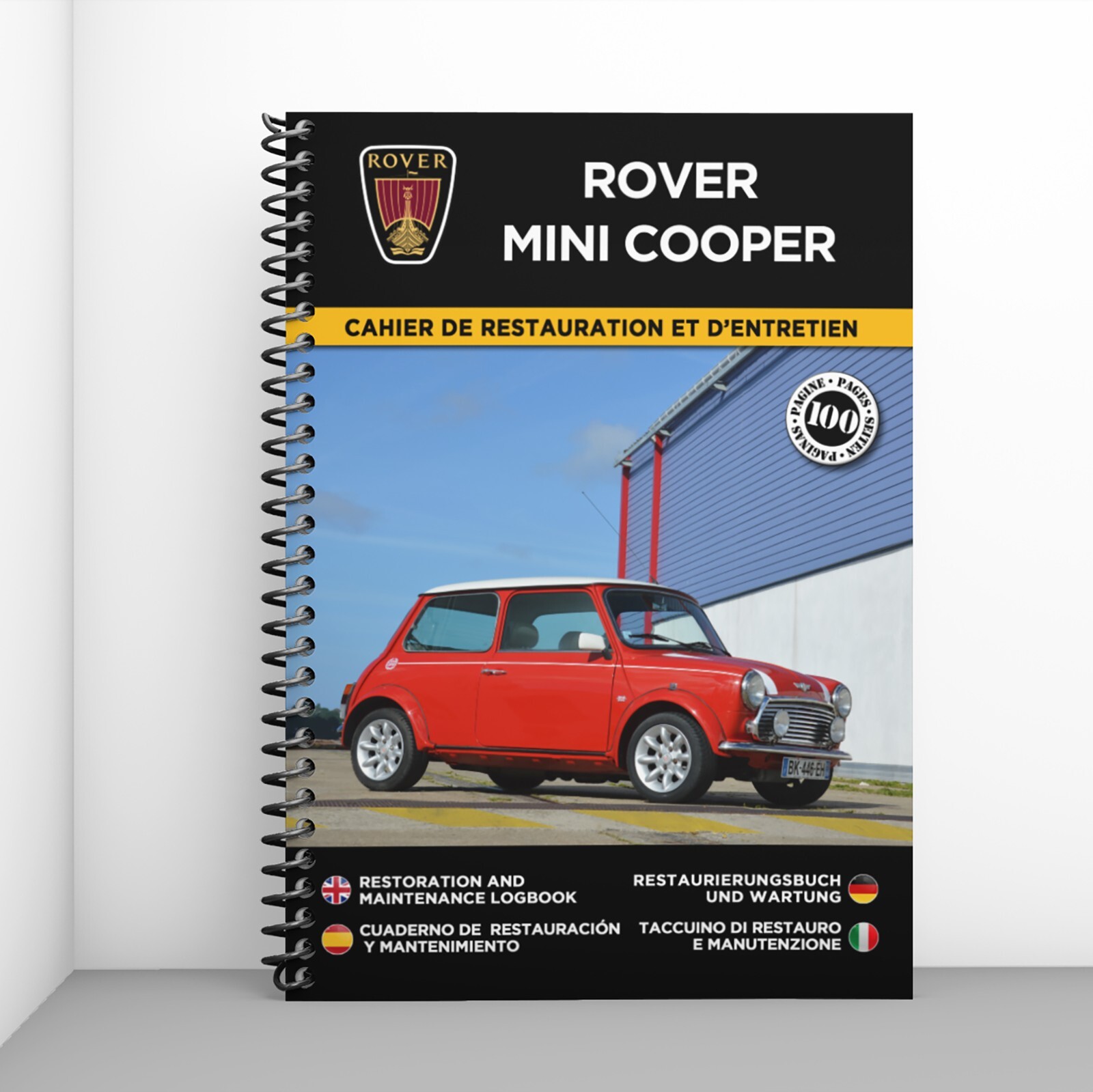 Cahier de restauration Rover Mini Cooper pour organiser vos pannes et planifier la mecanique