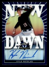 2020 Leaf Valiant New Dawn Blue #NDKN1 Kyle Nicolas /50 (ref 233740)