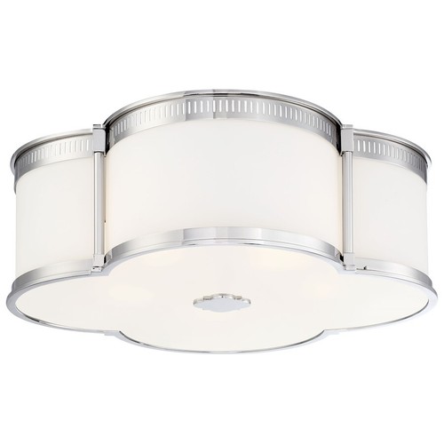 Minka Lavery 1-Light LED Flush Mount, Polished Nickel - 1824-613-L