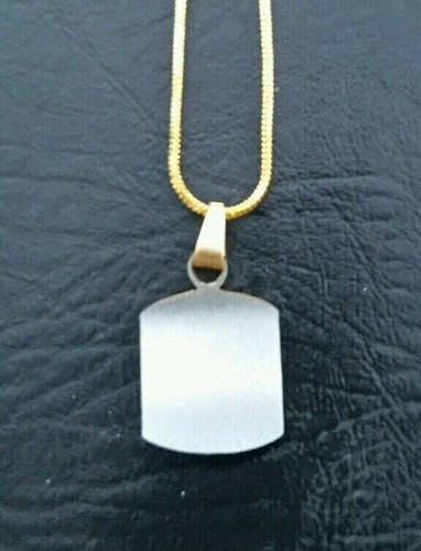 Khanda pendant laser engraved gold silver plated sikh singh kaur punjabi locket - Picture 2 of 9