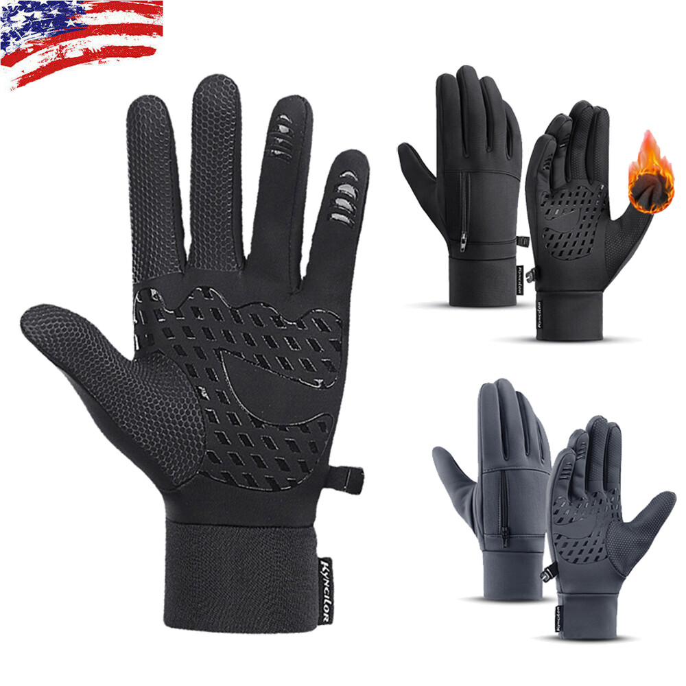 Winter Gloves Men Women Touch Screen Glove Cold Weather Warm Waterproof Gloves-image