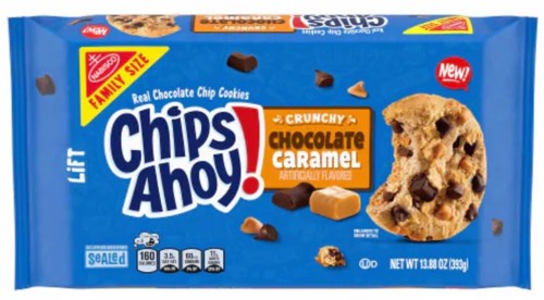 2 PACK Chips ahoy! New Crunchy Chocolate Caramel cookies Family Packs - 第 1/3 張圖片