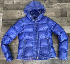 Polo Ralph Lauren Rlx Hooded Down Puffer Jacket Patch Women’s Size S/m Read Desc