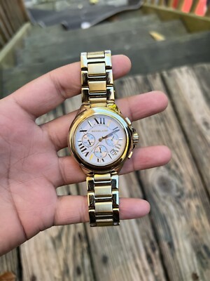 MICHAEL KORS デジタル腕時計 シルバー/ゴールド Michael Kors Women's Camille Chronograph Gold-Tone Watch 43mm | eBay