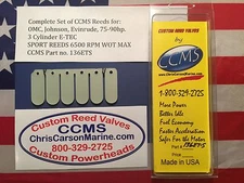 CCMS Johnson, Evinrude, E-TEC Sport Reed Valves 75-90hp 3 Cyl. PN136ETS